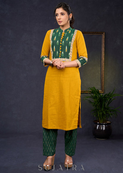 Green Cotton Pant