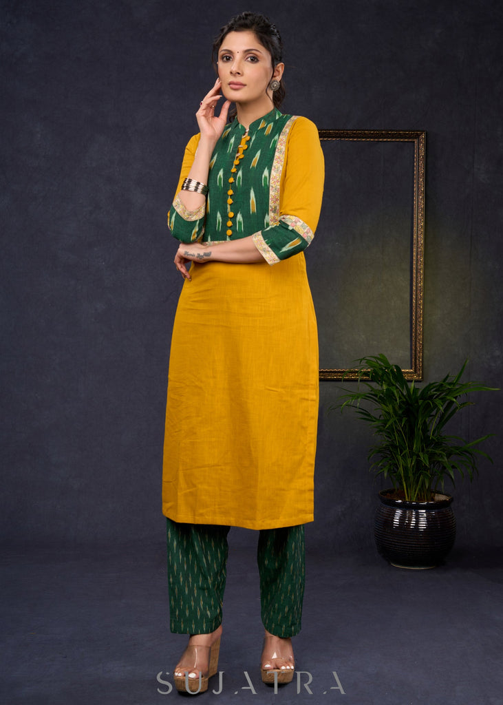 Green Cotton Pant