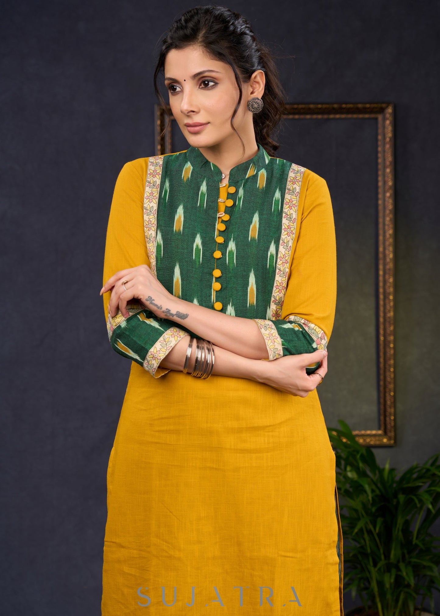 Green Cotton Pant