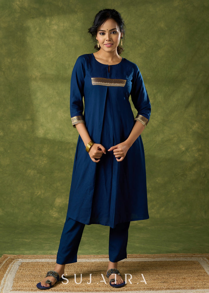 Blue Rayon Pant