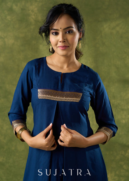 Blue Rayon Pant