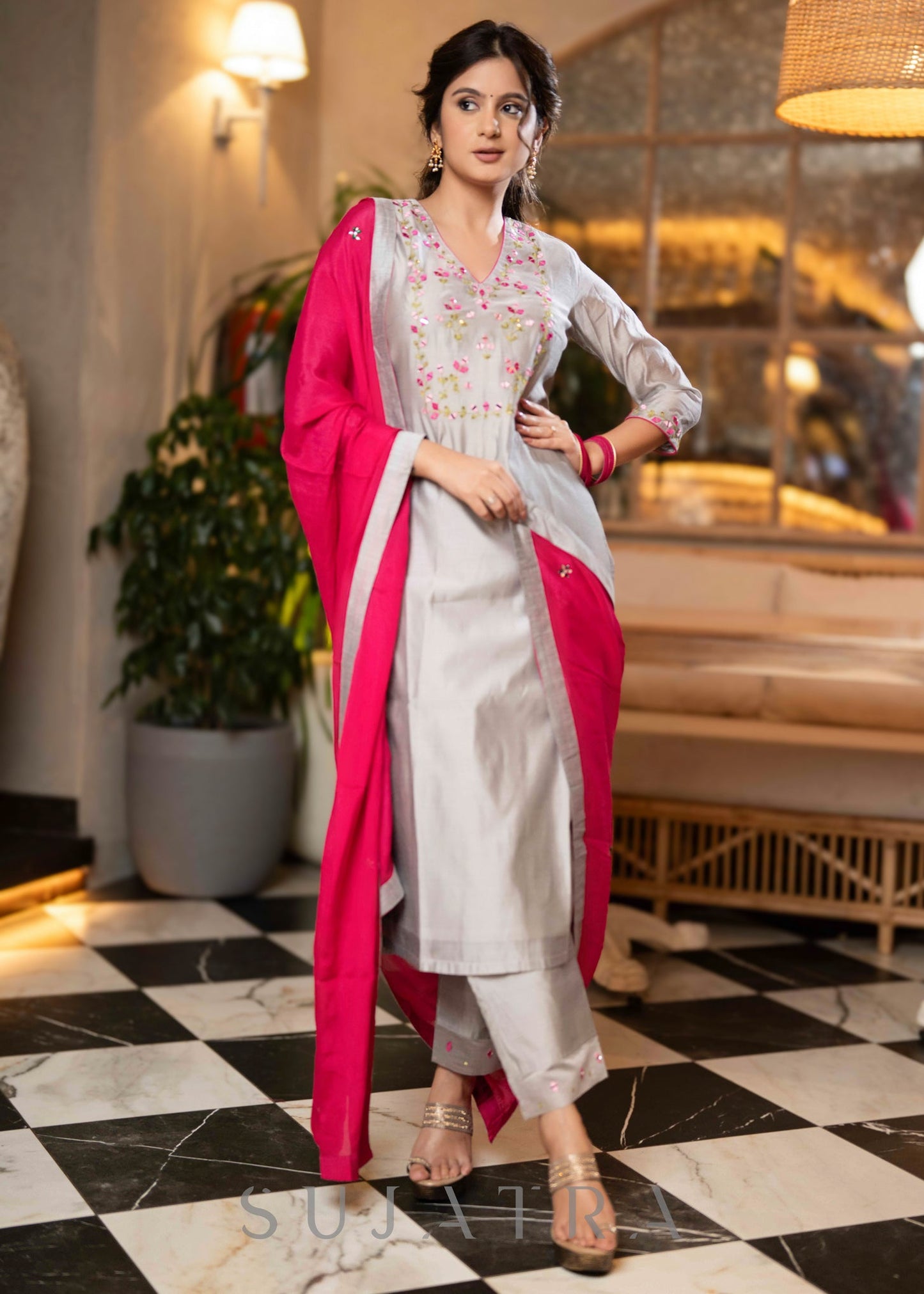 Chanderi pant