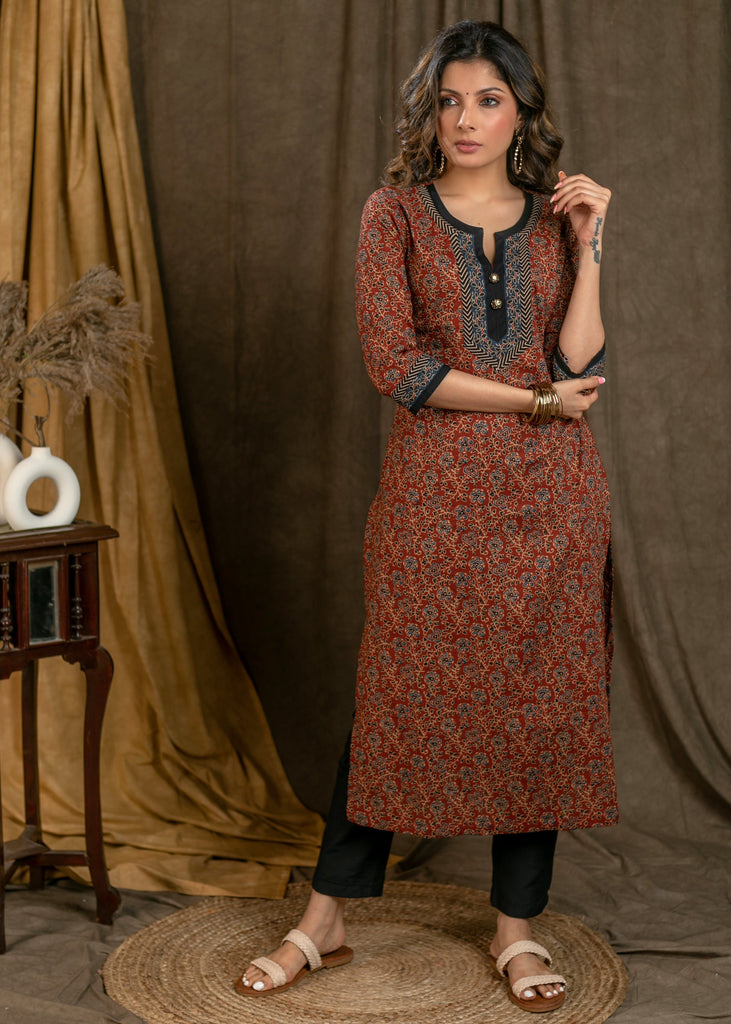 Black Cotton Silk Pant