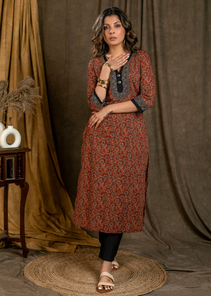 Black Cotton Silk Pant