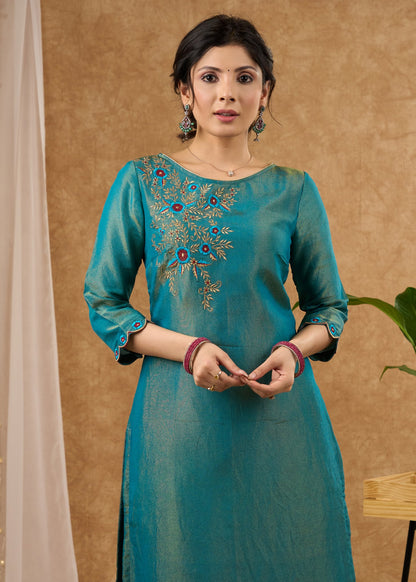 Blue Tissue Pant