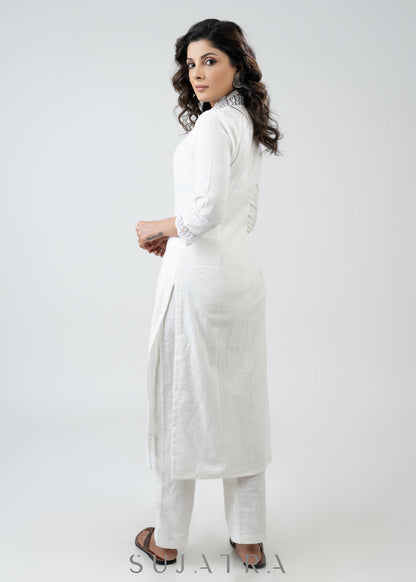 White Cotton Pant