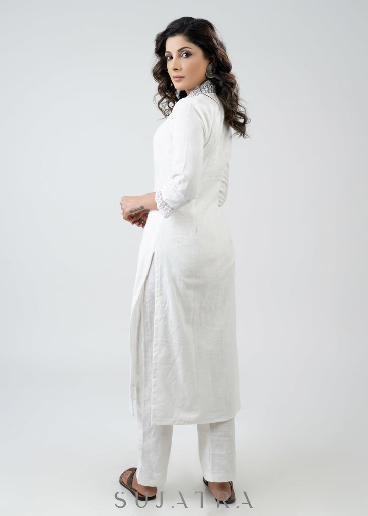 White Cotton Pant