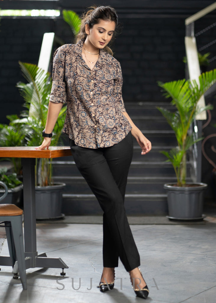 Black Cotton Pant