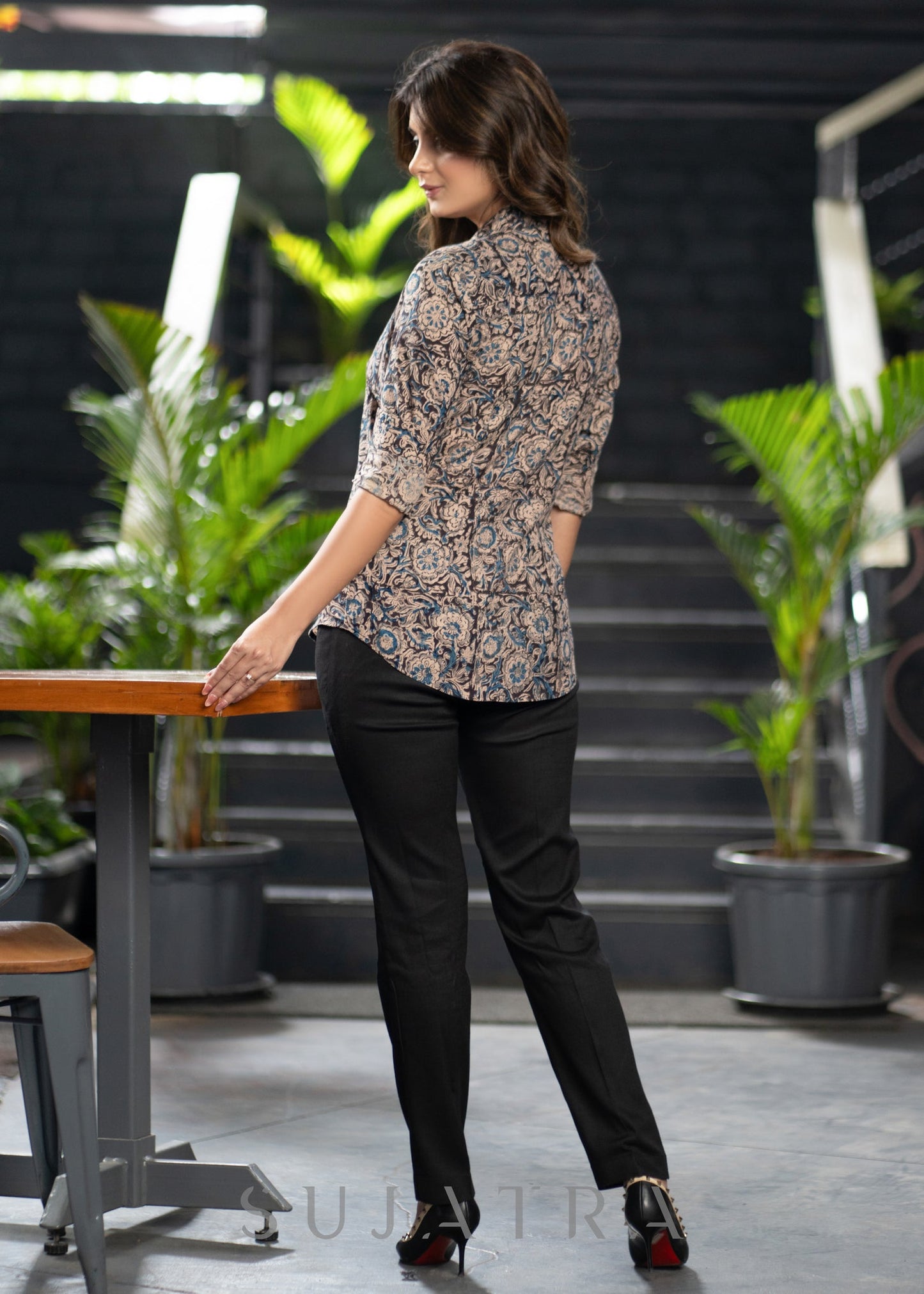 Black Cotton Pant