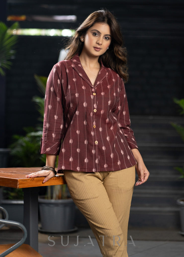Beige Cotton Pant