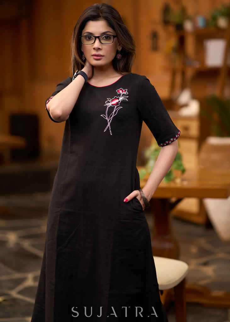 Black Cotton Pant