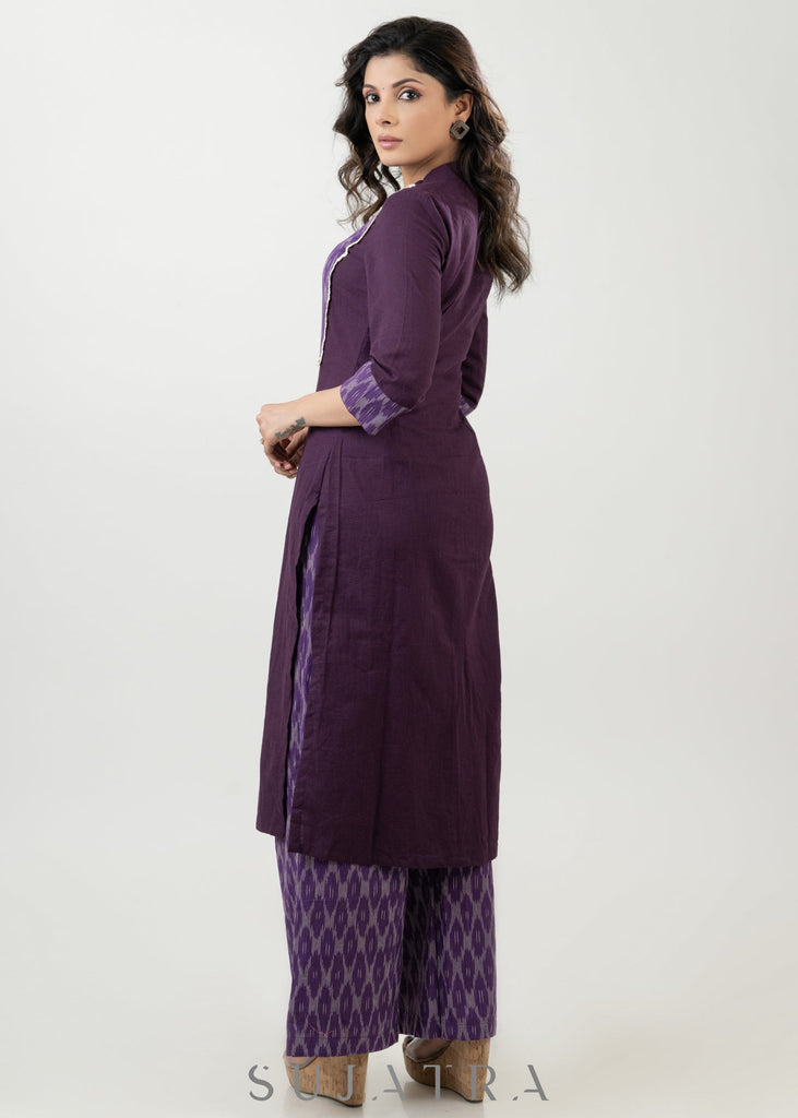 Purple Cotton Pant
