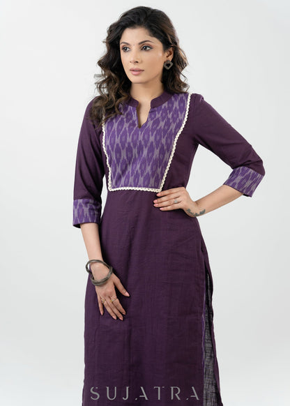 Purple Cotton Pant