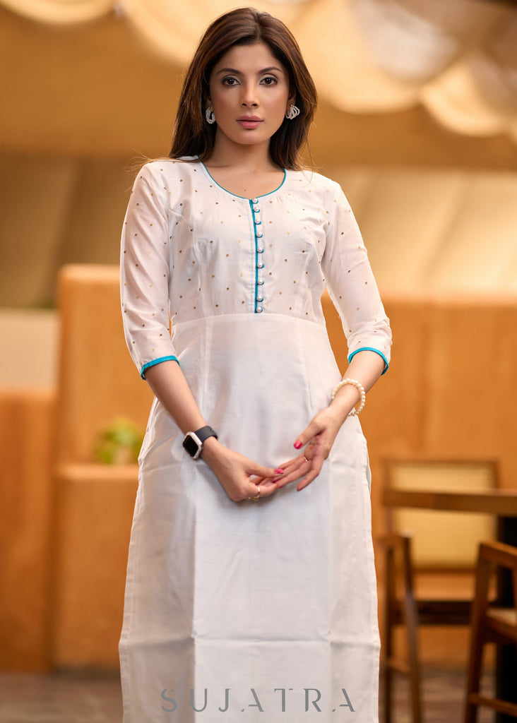 Firozi Cotton Silk Pant