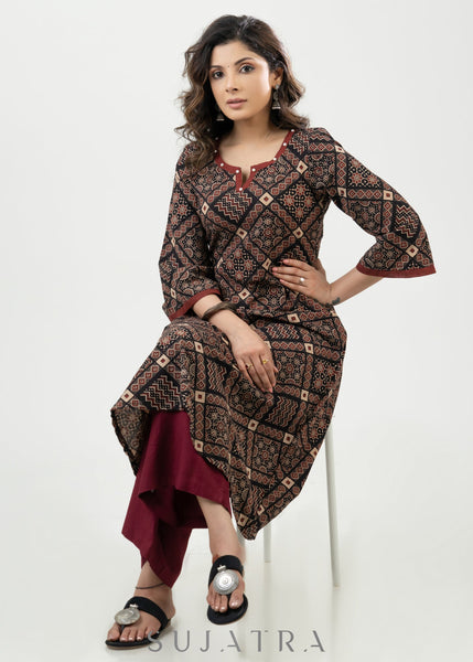 Maroon Rayon Pant