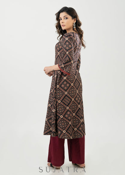 Maroon Rayon Pant