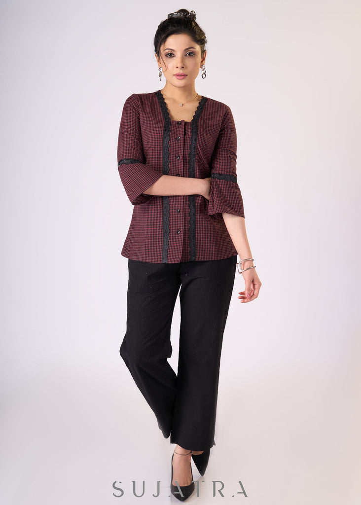 Black Cotton Pant