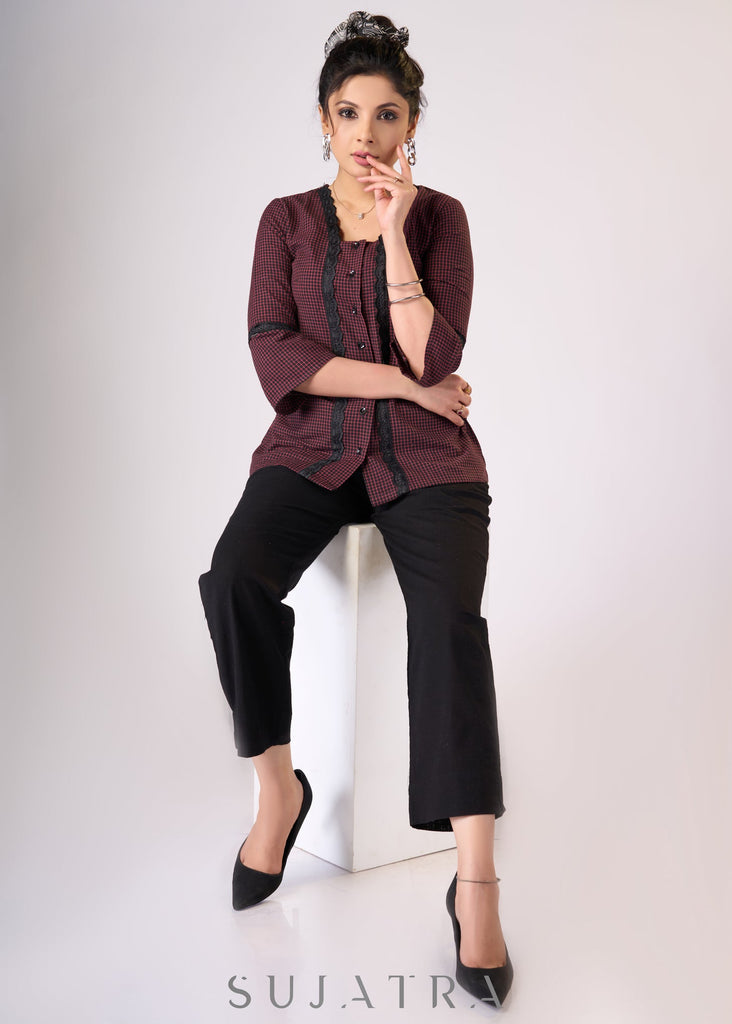 Black Cotton Pant