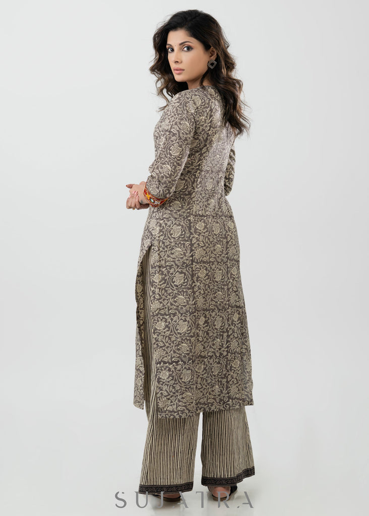 Brown Viscose Pant