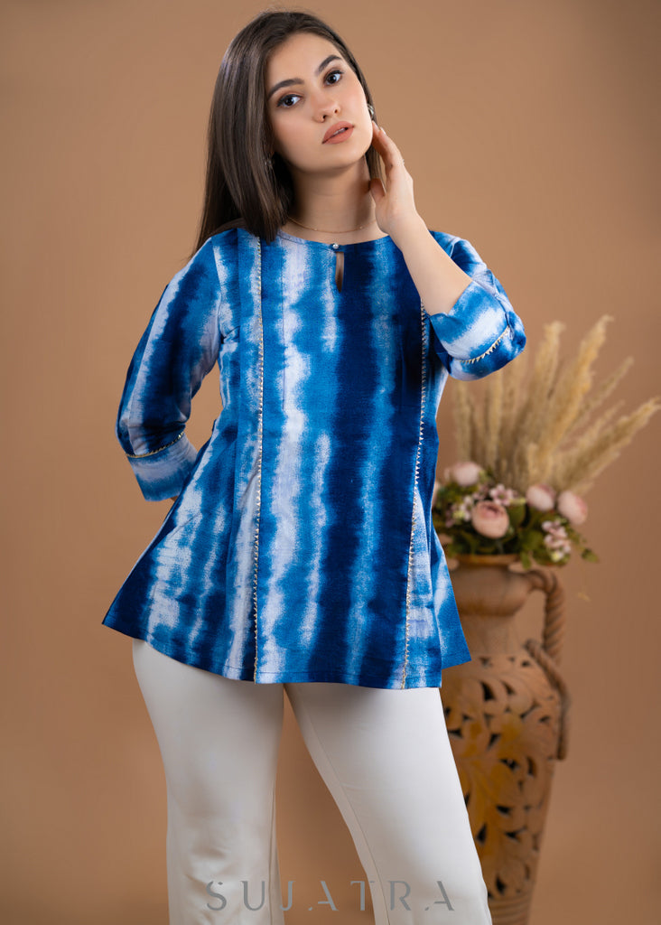 Beautiful Shibori Pleated Top