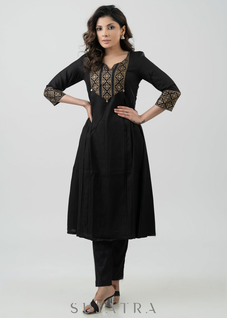 Black Cotton Pant