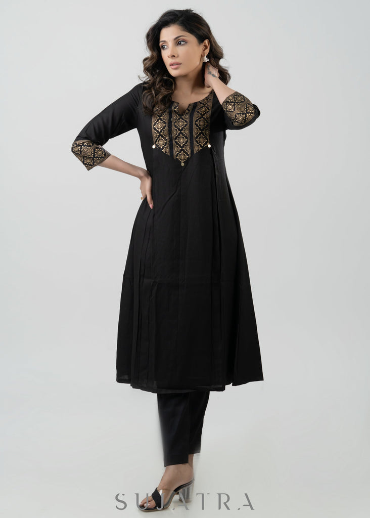 Black Cotton Pant