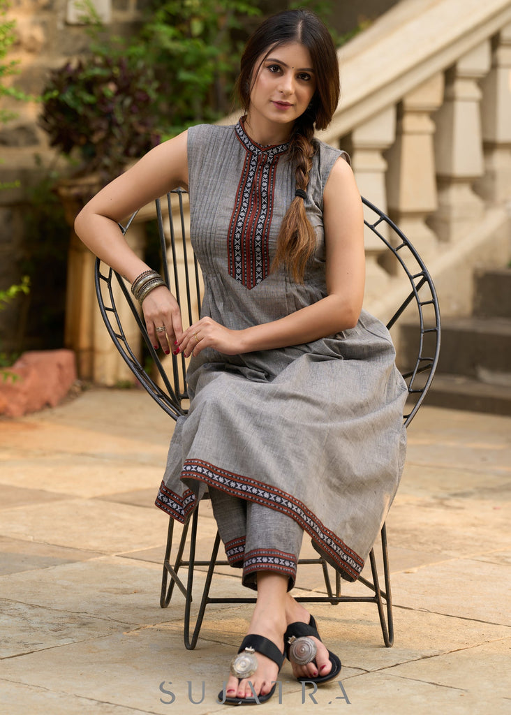 Grey Cotton Pant