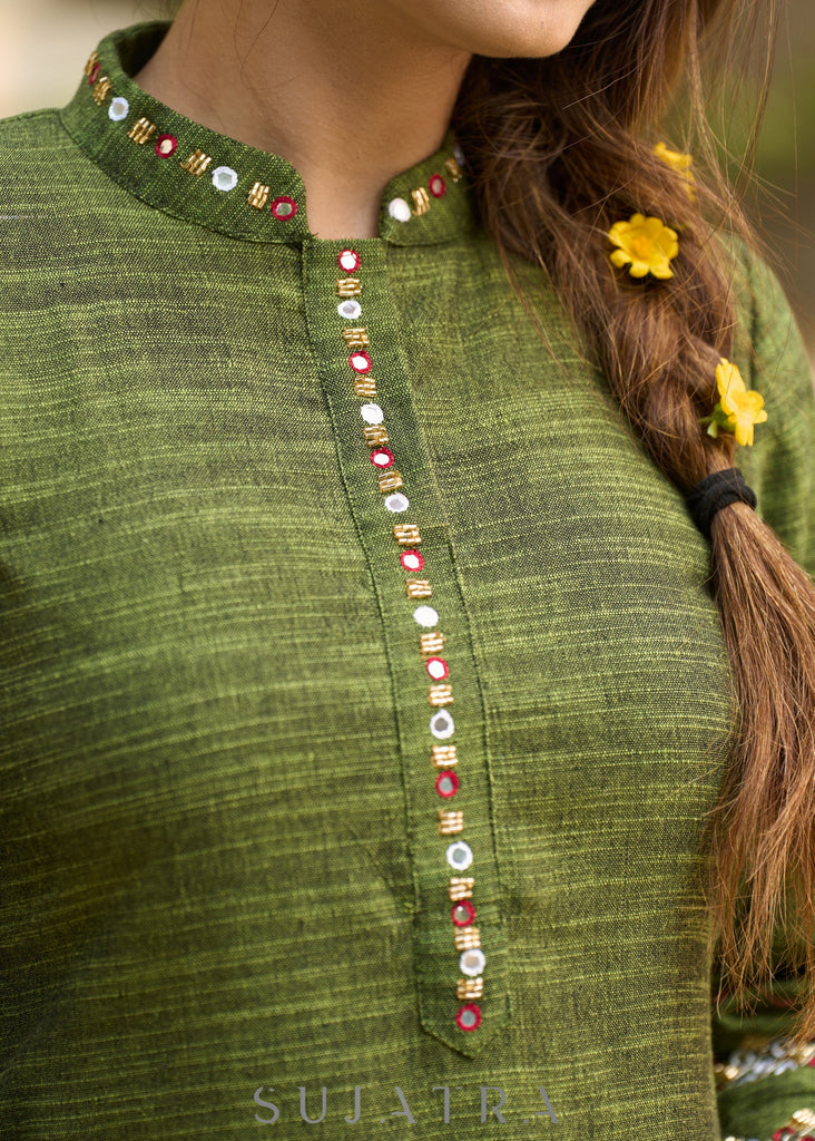 Olive Cotton Pant