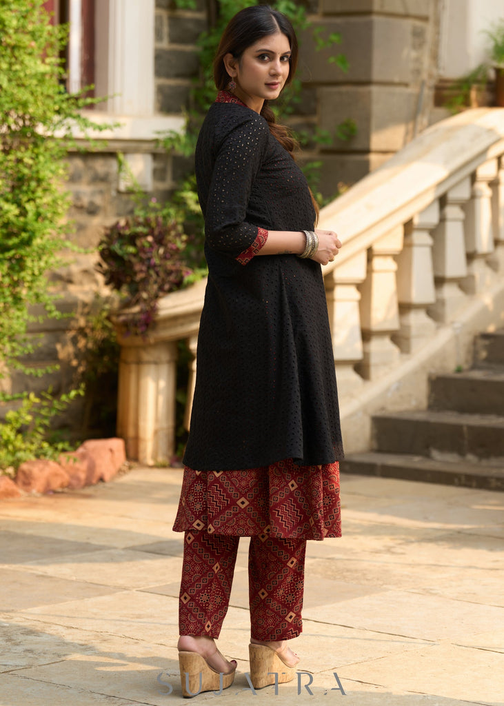 Maroon Cotton Pant