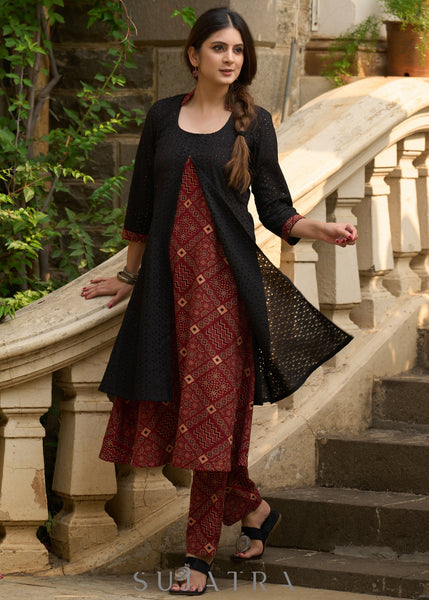 Maroon Cotton Pant
