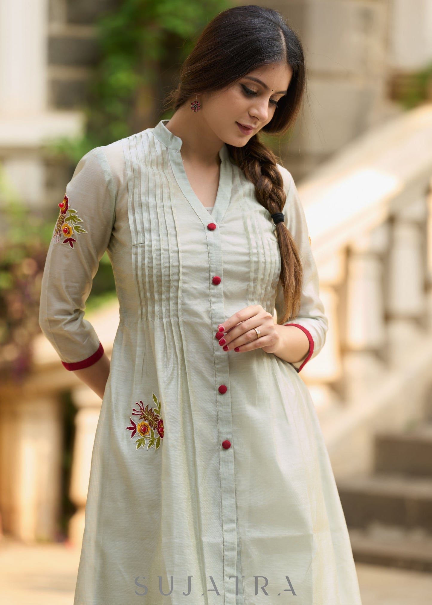 Fern Chanderi Pant
