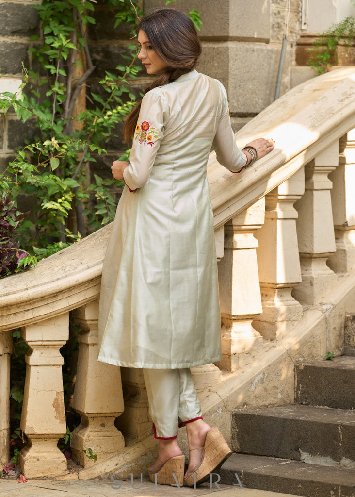 Fern Chanderi Pant