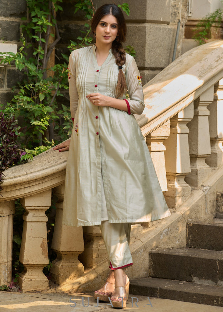 Fern Chanderi Pant
