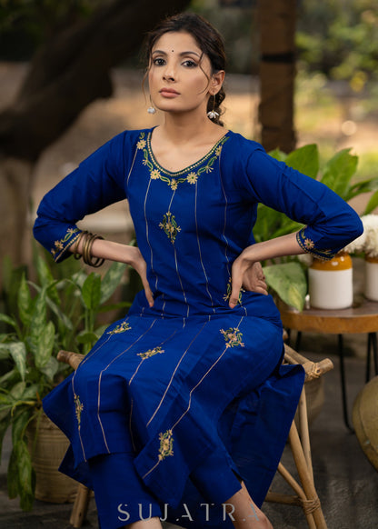 Cotton silk pant