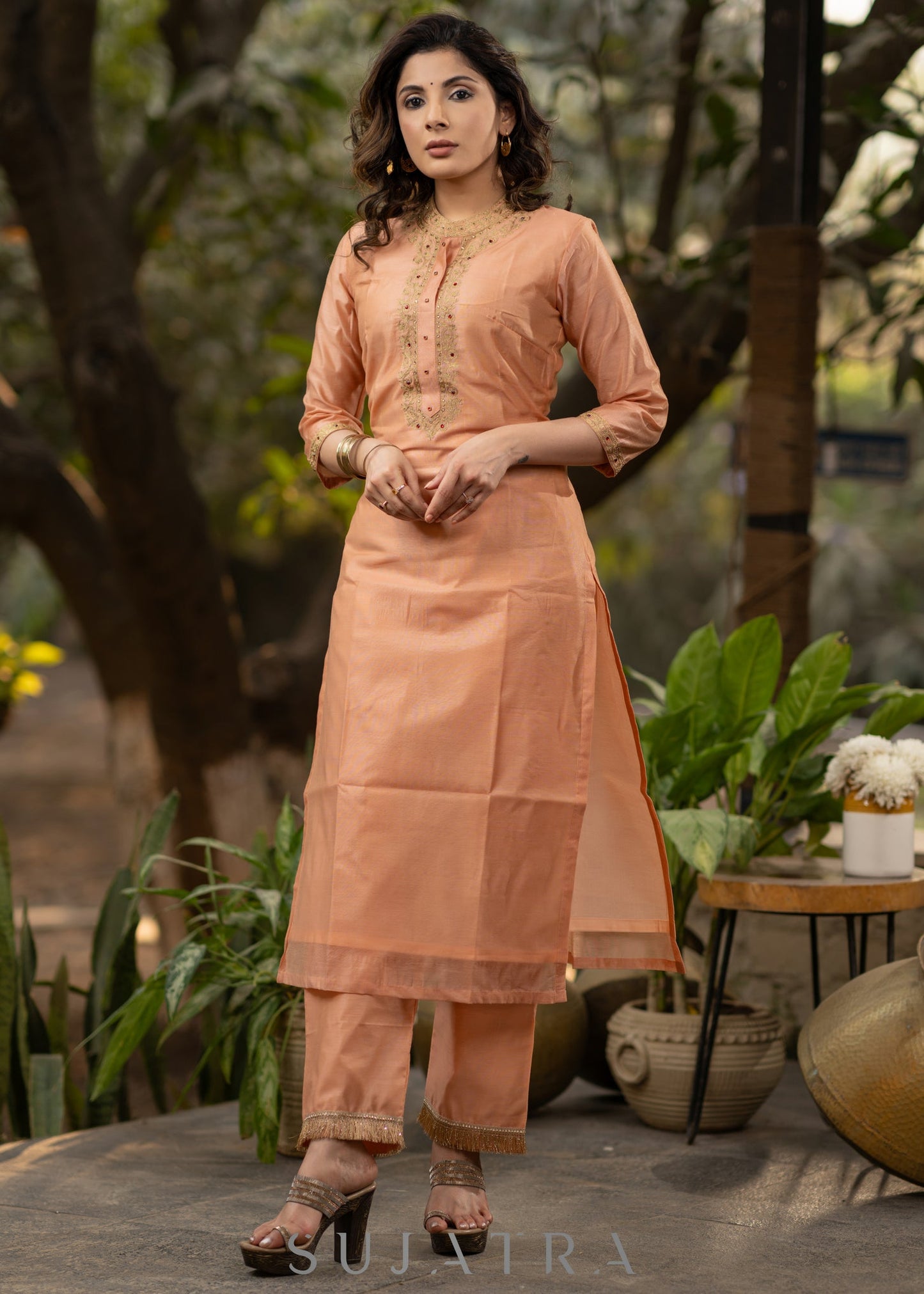 Chanderi pant