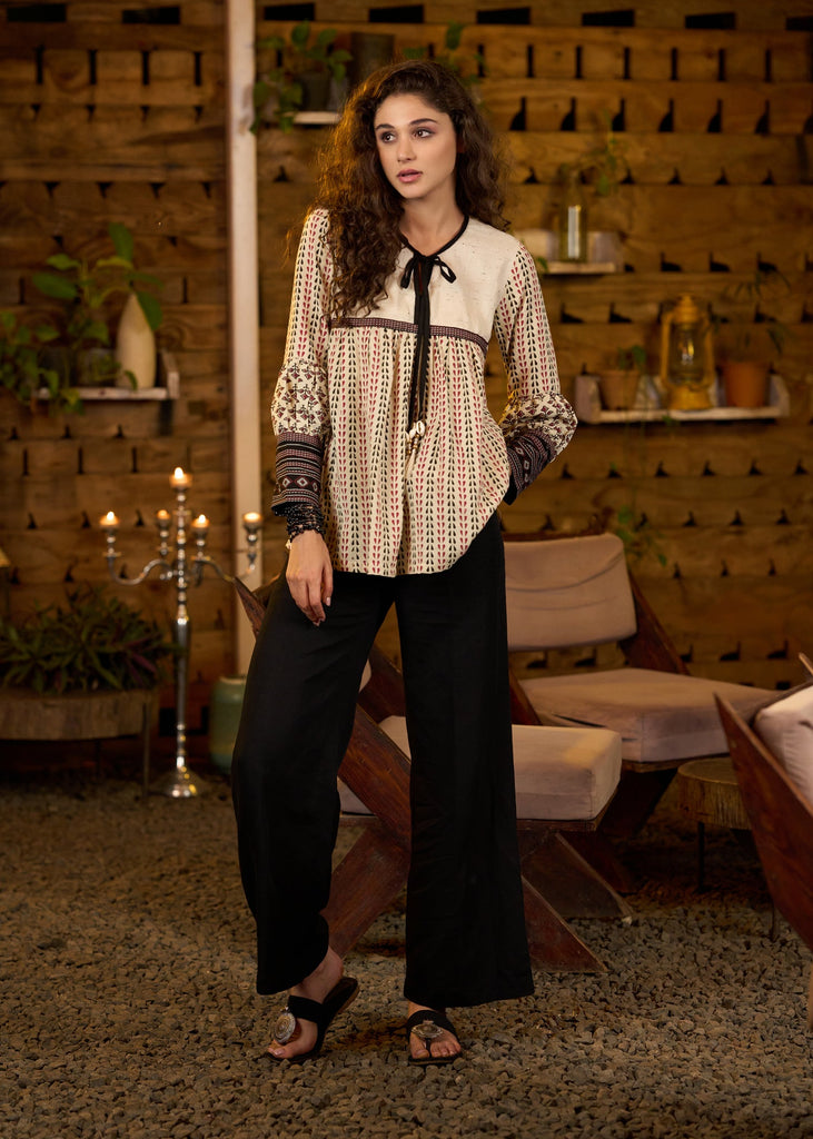Black Cotton Pant