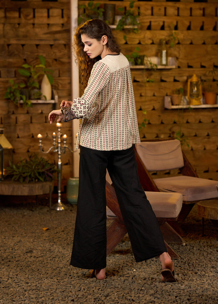 Black Cotton Pant