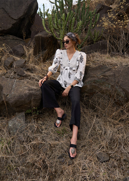Black Cotton Pant