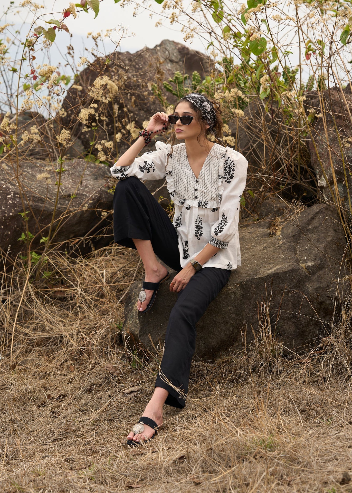 Black Cotton Pant