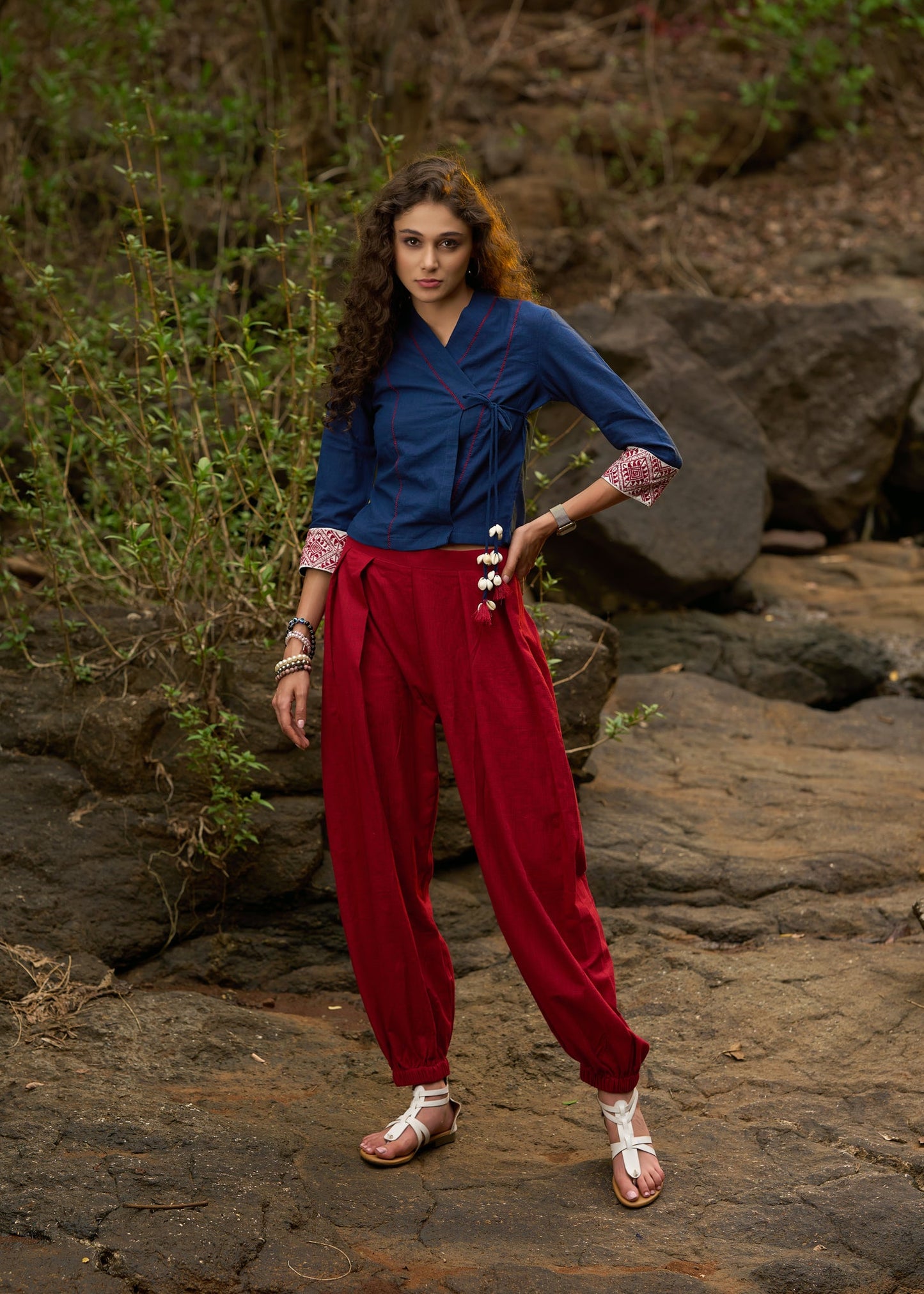 Maroon Cotton Pant