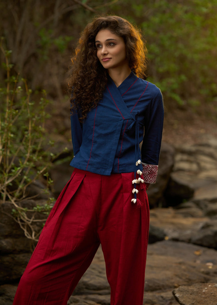 Maroon Cotton Pant