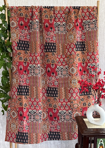 Multicolour Patchwork Kantha Fabric