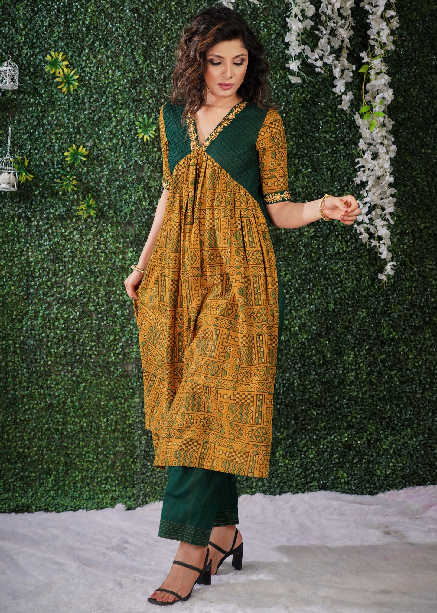 Green Cotton Pant