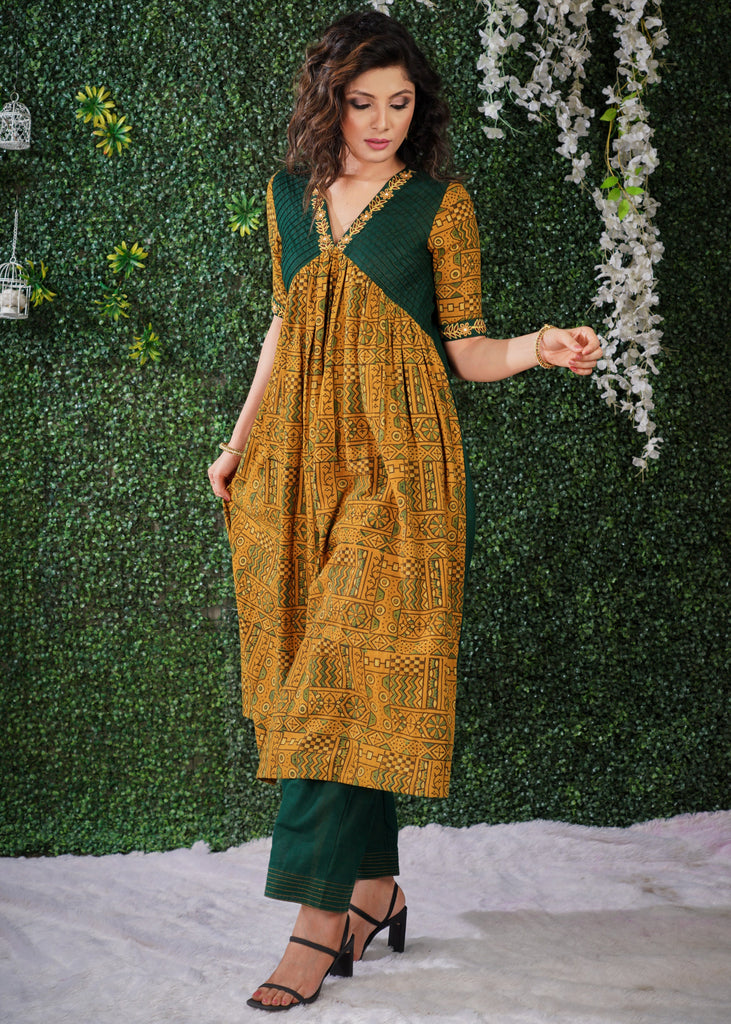 Green Cotton Pant