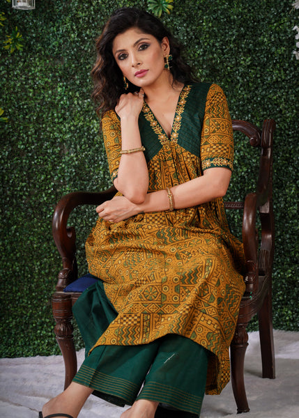 Green Cotton Pant
