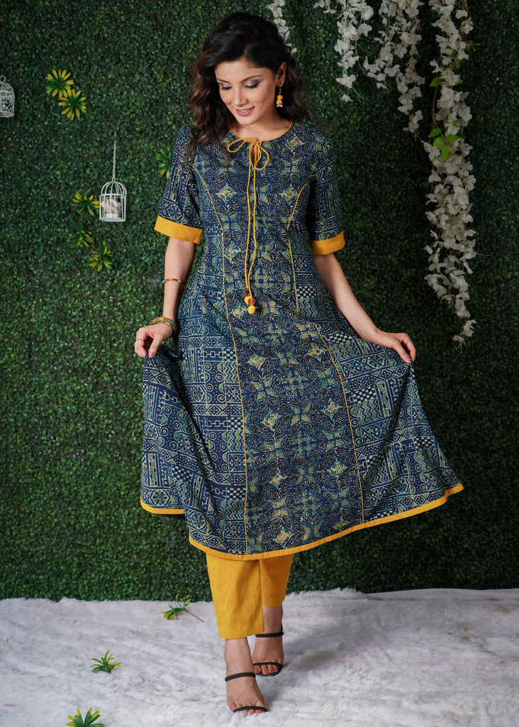 Mustard Cotton Pant