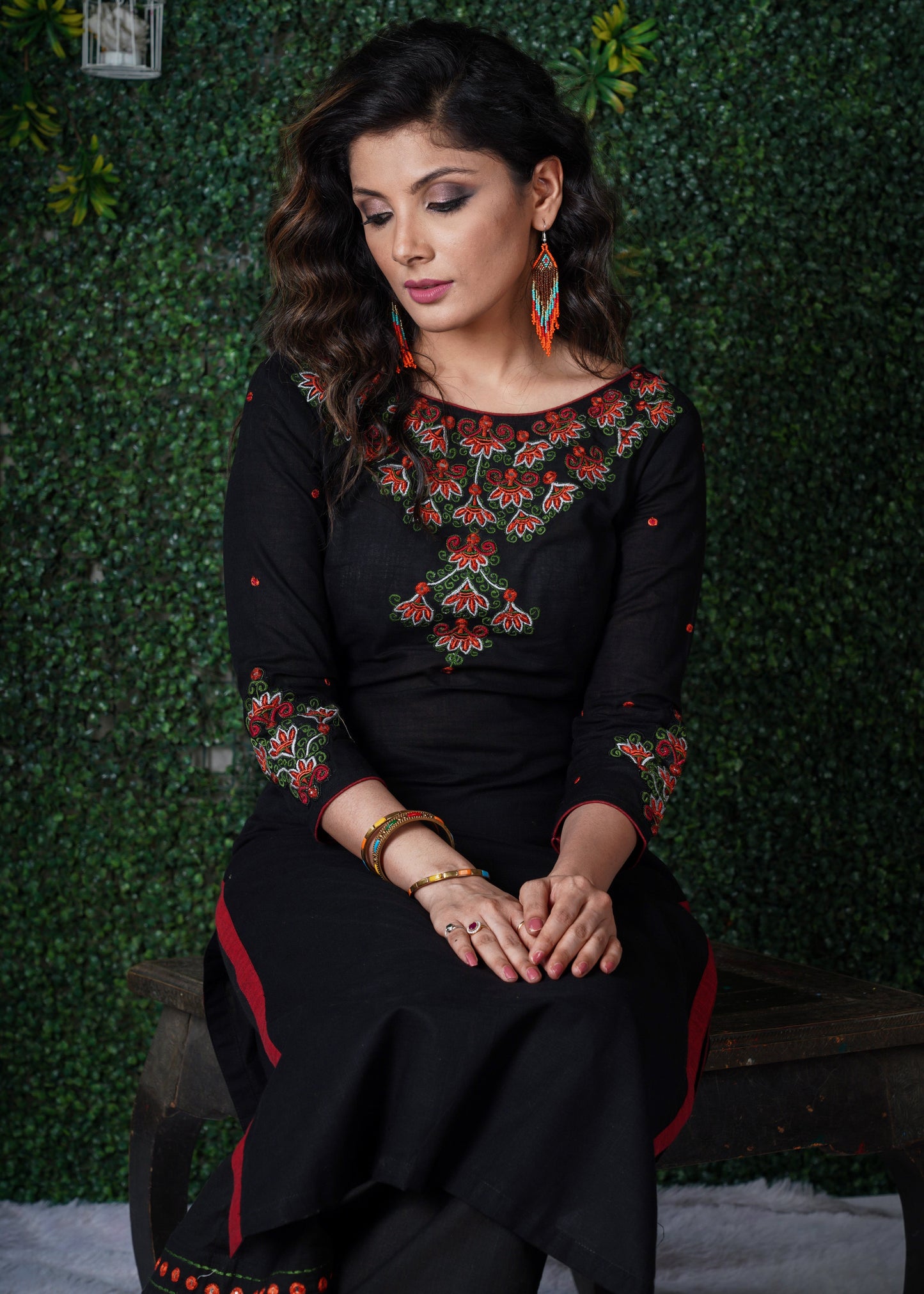 Pant with Embroidery