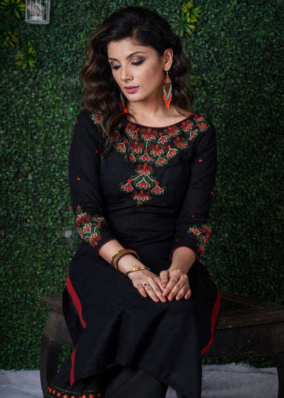 Pant with Embroidery