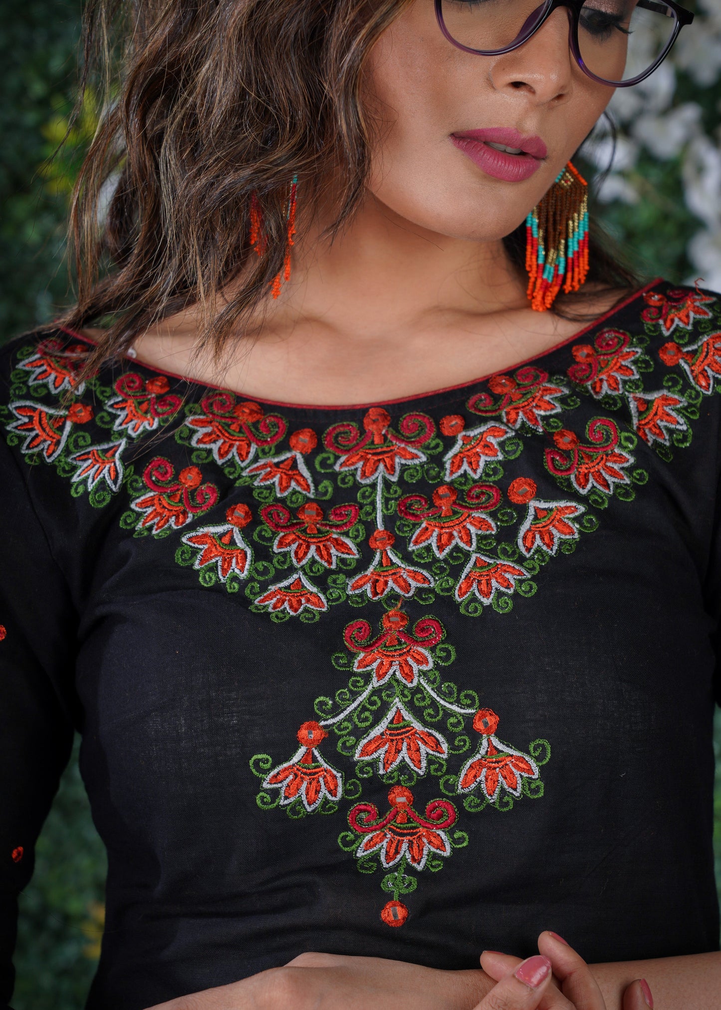 Pant with Embroidery