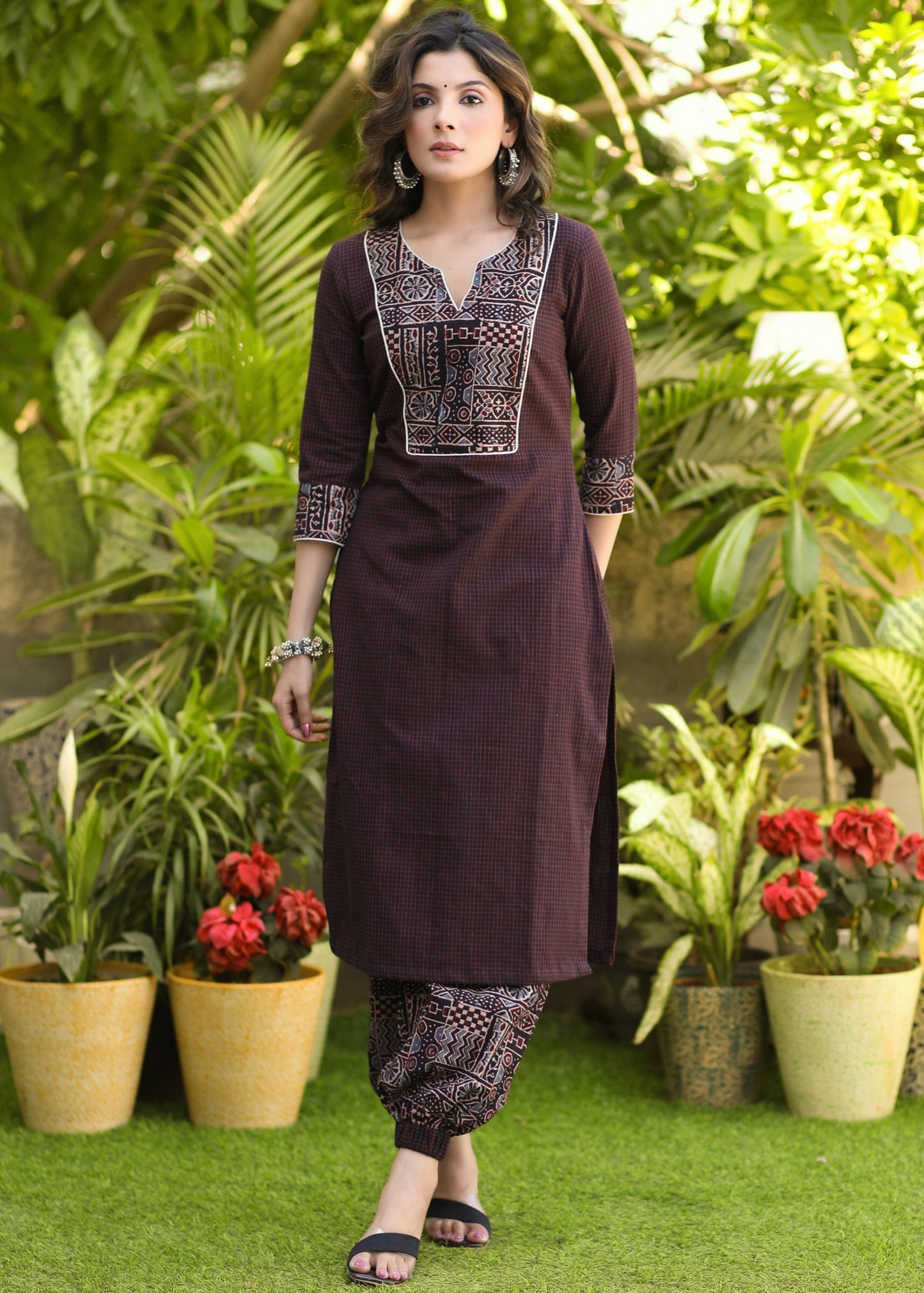 Smart Coffee Brown Pure Cotton Kurta